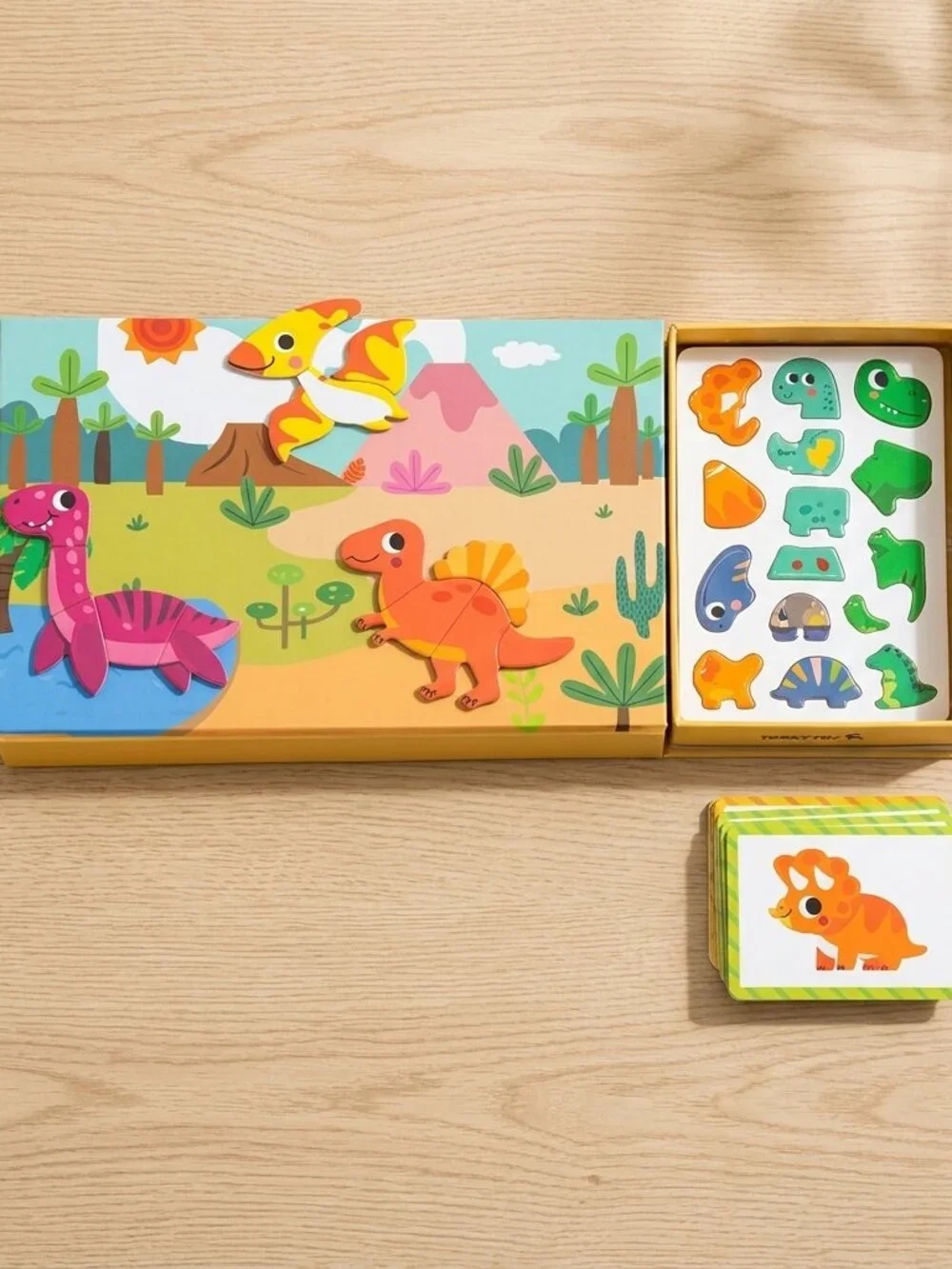 NEW Montessori Magnetic Dinosaur Puzzle Learning Game STEM Travel Toy Kids